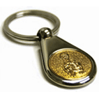 Click here for more information about Sacred Heart 2-toned Gold Key Ring