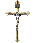 Click here for more information about Two-Tone Metal Crucifix